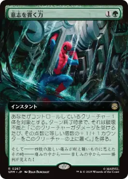 意志の力 拡張アート アートプリント MTG Force of Will 意志の力 サイン入り