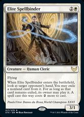 【Foil】■プレリリース■《精鋭呪文縛り/Elite Spellbinder》[STX-PRE] 白R