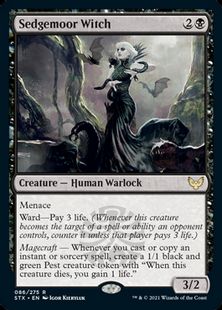 (086)《セッジムーアの魔女/Sedgemoor Witch》[STX] 黒R