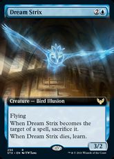 【Foil】(296)■拡張アート■《夢の大梟/Dream Strix》[STX-BF] 青R