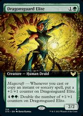 【Foil】(316)■拡張アート■《龍護りの精鋭/Dragonsguard Elite》[STX-BF] 緑R