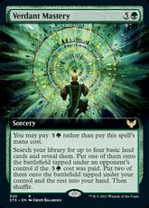 【Foil】(320)■拡張アート■《新緑の熟達/Verdant Mastery》[STX-BF] 緑R