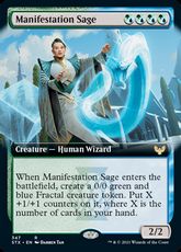 【Foil】(347)■拡張アート■《顕現の賢者/Manifestation Sage》[STX-BF] 金R