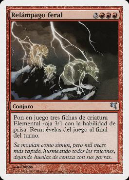 Foil】《残忍な稲妻/Feral Lightning》[SOK] 赤U | 日本最大級 MTG通販