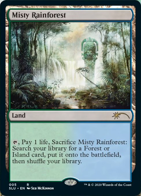 大阪販売中 MTG 旧枠 Foil 霧深い雨林 / Misty Rainforest