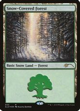 【Foil】(005)《冠雪の森/Snow-Covered Forest》[SLD] 土地L