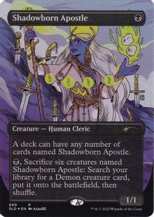 Foil】(680)□ボーダーレス□《影生まれの使徒/Shadowborn Apostle 