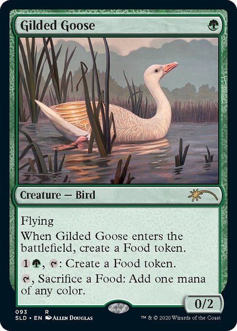 (093)《金のガチョウ/Gilded Goose》[SLD] 緑R