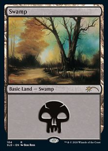 【Foil】(104)《沼/Swamp》[SLD] 土地