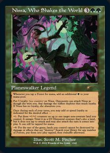 Foil】(1042)□旧枠□《世界を揺るがす者、ニッサ/Nissa, Who Shakes 