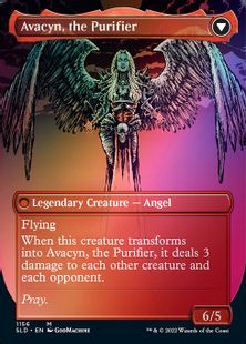 Foil】(1156)□ボーダーレス□《大天使アヴァシン/Archangel Avacyn 