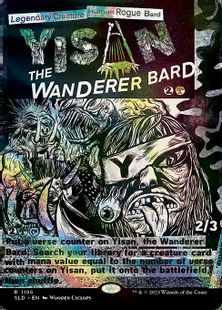 【Foil】(1196)■ボーダーレス■《放浪の吟遊詩人、イーサーン/Yisan, the Wanderer Bard》[SLD] 緑