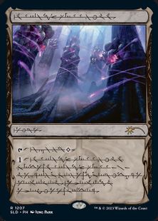 【Foil】(1207)■ファイレクシア語■《墨蛾の生息地/Inkmoth Nexus》[SLD] 土地