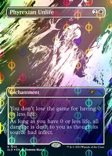 【S&C・Foil】(1213)■ボーダーレス■《ファイレクシアの非生/Phyrexian Unlife》[SLD] 白