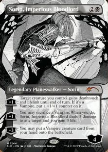 【Foil】(1244)■ボーダーレス■《傲慢な血王、ソリン/Sorin, Imperious Bloodlord》[SLD] 黒