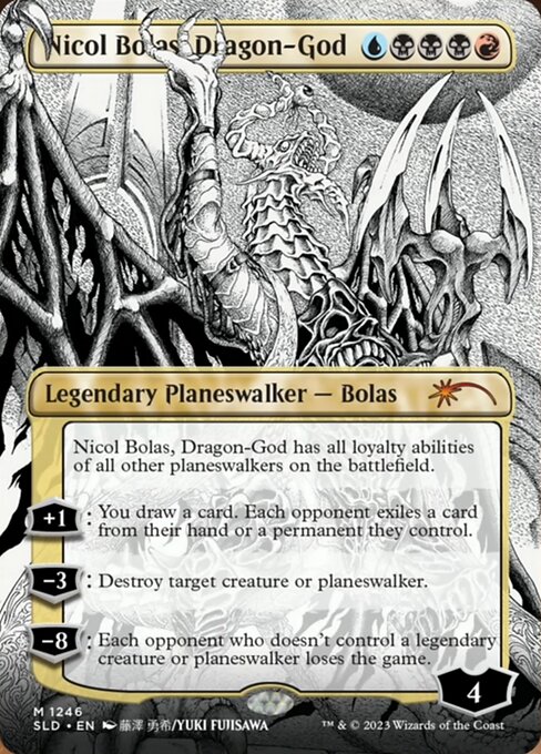 Foil】(1246)□ボーダーレス□《龍神、ニコル・ボーラス/Nicol Bolas