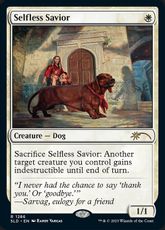 【Foil】(1286)《無私の救助犬/Selfless Savior》[SLD] 白