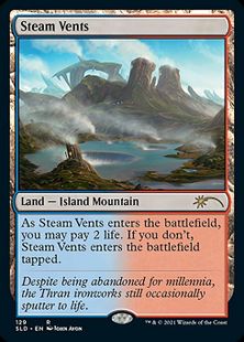 129)《蒸気孔/Steam Vents》[SLD] 土地R | 日本最大級 MTG通販サイト 