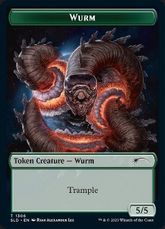 【Foil】(1306)《ワームトークン/Wurm Token》[SLD] 緑