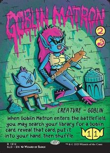 【Foil】(1312)■ボーダーレス■《ゴブリンの女看守/Goblin Matron》[SLD] 赤