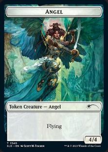 (1340/GRN-002)《天使+兵士トークン/Angel+Soldier Token》[SLD] 白/白