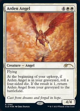 【Foil】(1344)《アーデンの天使/Arden Angel》[SLD] 白
