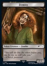 【Foil】(1357)《ゾンビトークン/Zombie Token》[SLD] 黒