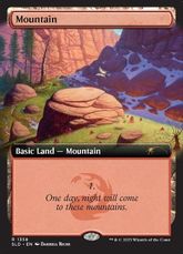 【Foil】(1358)■拡張アート■《山/Mountain》[SLD] 土地