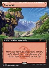 【Foil】(1361)■拡張アート■《山/Mountain》[SLD] 土地