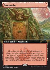 【Foil】(1366)■拡張アート■《山/Mountain》[SLD] 土地