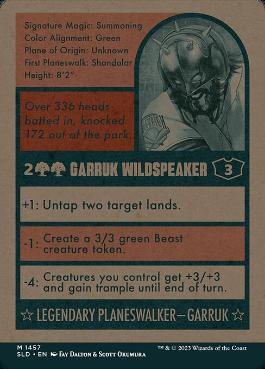 (1457)■ボーダーレス■《野生語りのガラク/Garruk Wildspeaker》[SLD] 緑