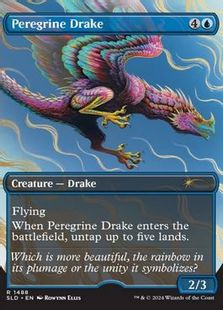 (1488)■ボーダーレス■《流浪のドレイク/Peregrine Drake》[SLD] 青