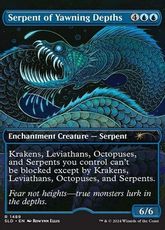 【Foil】(1489)■ボーダーレス■《最深淵の海蛇/Serpent of Yawning Depths》[SLD] 青