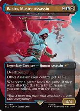 【Foil】(1560)■ボーダーレス■《Basim, Master Assassin》/《暗殺卿、ラムセス/Ramses, Assassin Lord》[SLD] 金