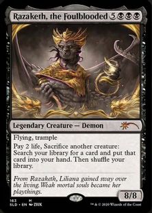 (163)《穢れた血、ラザケシュ/Razaketh, the Foulblooded》[SLD] 黒R