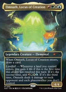 Foil】(1686)□ボーダーレス□《創造の座、オムナス/Omnath, Locus of 