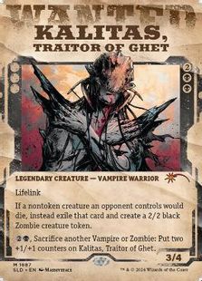 1687)《ゲトの裏切り者、カリタス/Kalitas, Traitor of Ghet》[SLD] 黒 
