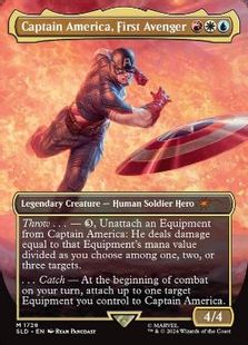 【Foil】(1726)■ボーダーレス■《Captain America, First Avenger》[SLD] 金