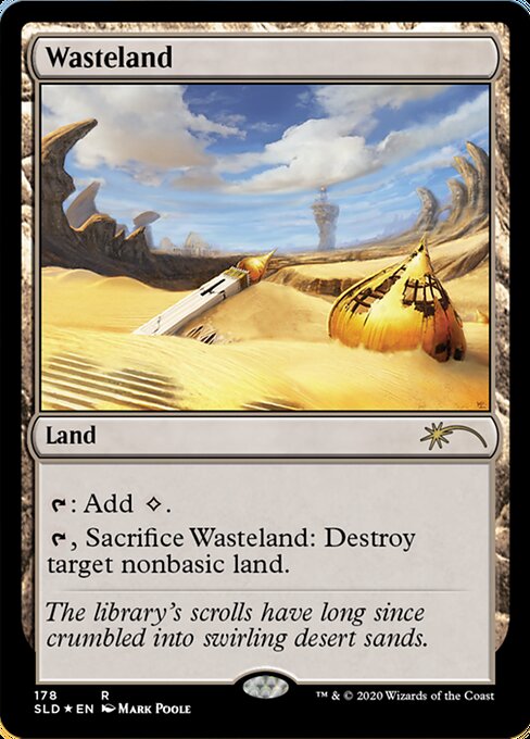 Foil】(178)《不毛の大地/Wasteland》[SLD] 土地R | 日本最大級 MTG