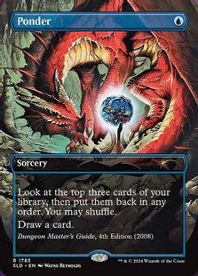 Foil】(1783)□ボーダーレス□《思案/Ponder》[SLD] 青 | 日本最大級 