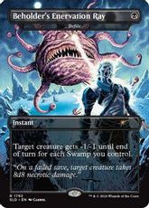 【Foil】(1793)■ボーダーレス■《Beholder's Enervation Ray》/《汚涜/Defile》[SLD] 黒