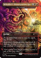 【Foil】(1796)■ボーダーレス■《Beholder's Disintegration Ray》/《Fire Covenant/Fire Covenant》[SLD] 金