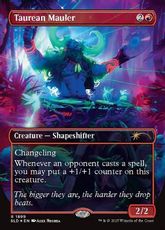 【ダブルレインボウ・Foil】(1899)■ボーダーレス■《雄牛のやっかいもの/Taurean Mauler》[SLD] 赤