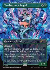 【ダブルレインボウ・Foil】(1902)■ボーダーレス■《若葉のドライアド/Tendershoot Dryad》[SLD] 緑