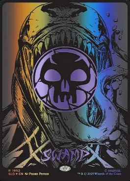 MTG　ファイレクシア 沼 プレイマット カバー付】沼 ファイレクシア プレイマット Swanp Jump start MTG】 沼