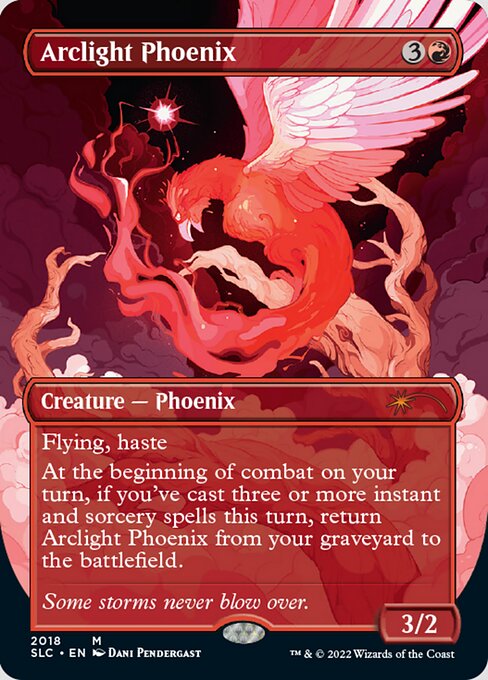 【Foil】(2018)■ボーダーレス■《弧光のフェニックス/Arclight Phoenix》[SLC] 赤R