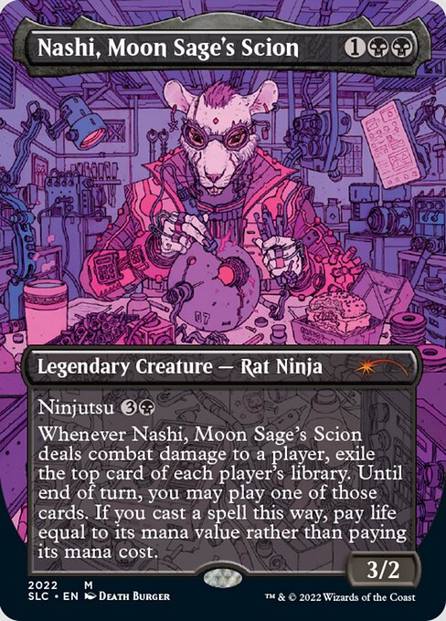 (2022)■ボーダーレス■《月の賢者の養子、ナシ/Nashi, Moon Sage's Scion》[SLC] 黒R