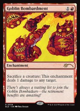MTG ゴブリンの砲撃　foil 279)《ゴブリンの砲撃/Goblin Bombardment》[MH2] 赤R | 日本