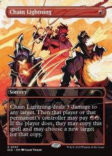 【Foil】(2047)■ボーダーレス■《稲妻の連鎖/Chain Lightning》[SLD] 赤