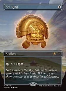 Foil】(2063)□ボーダーレス□《太陽の指輪/Sol Ring》[SLD] 茶 | 日本 